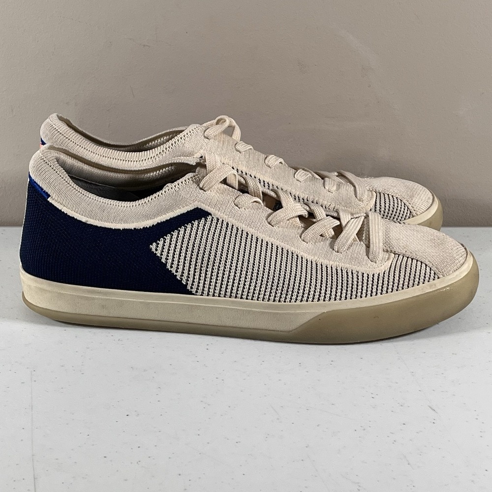 Rothy's Shoes Women's Size 10W Athletic Sneaker Beige Round Toe - Picture 5 of 11